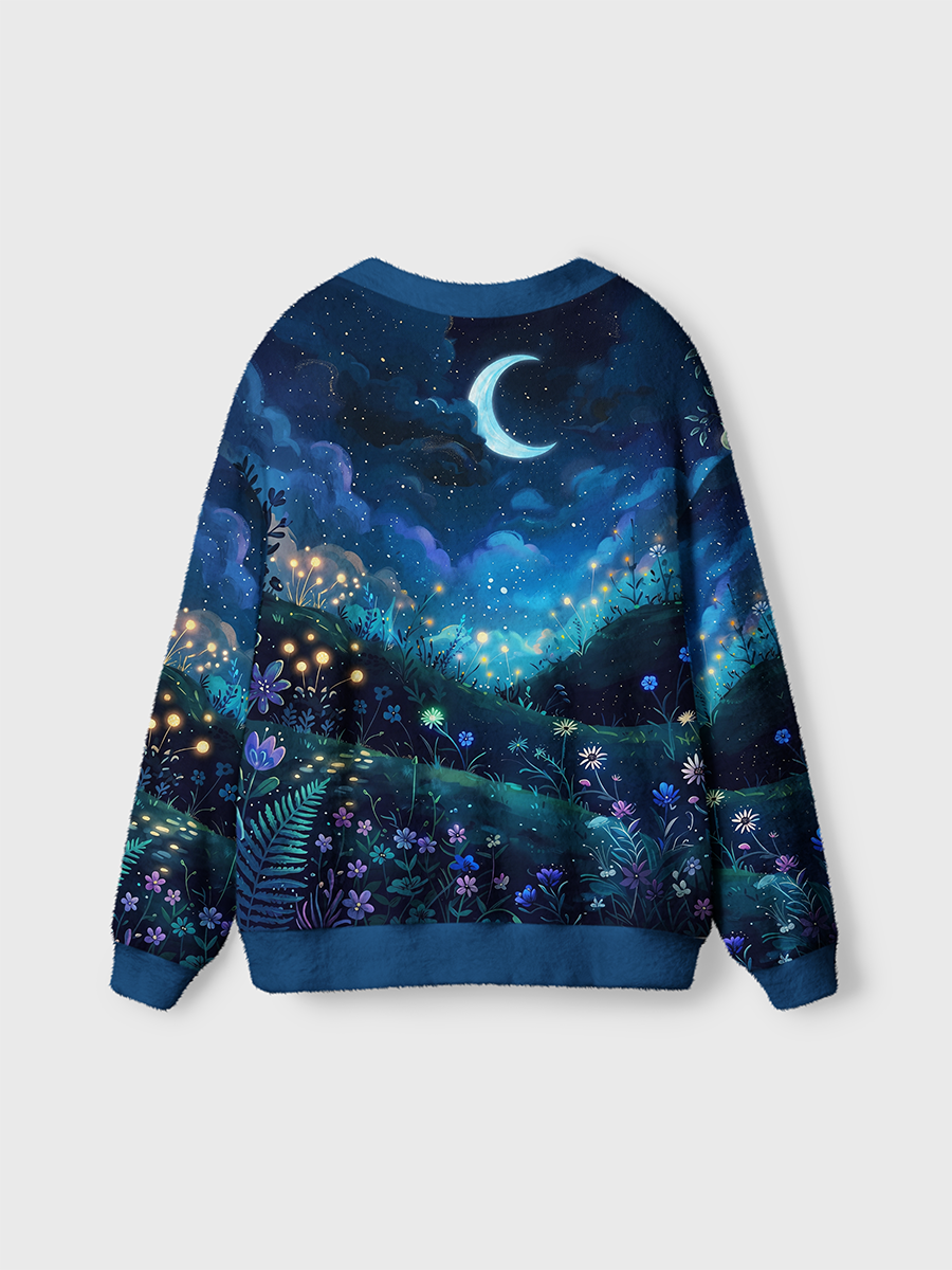 Vintage Fantasy Forest Fairytale Cardigan Sweaters