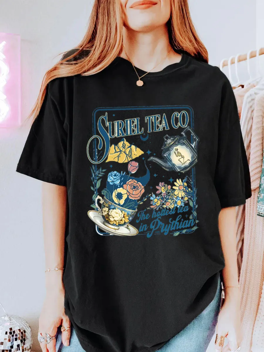 Vintage Suriel Tea Co Oversize Graphic Tee