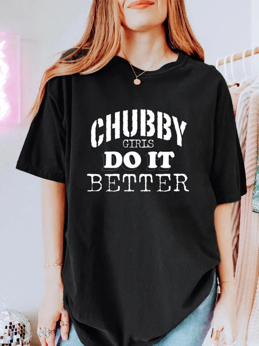 Vintage Chubby Girls Do It Better Oversize Graphic Tee