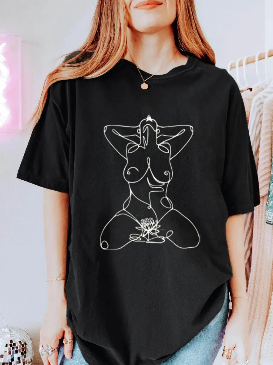 Vintage  Body Positive Oversize Graphic Tee