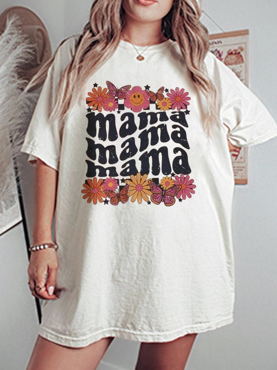 Vintage Mama Oversize Graphic Tee