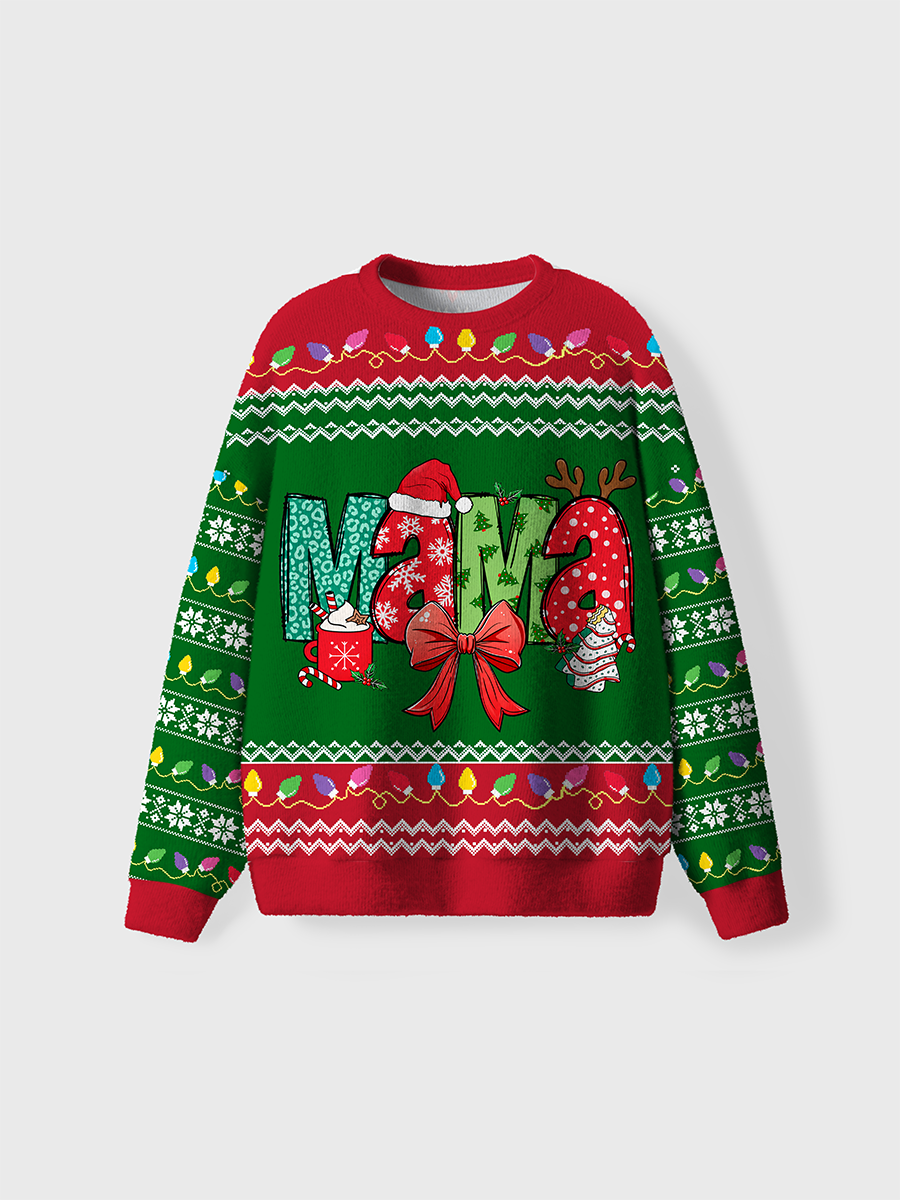 Vintage Mama Christmas Ugly Sweater