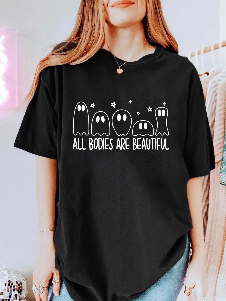 Vintage All Bodies Are Beautiful Oversize Graphic Tee