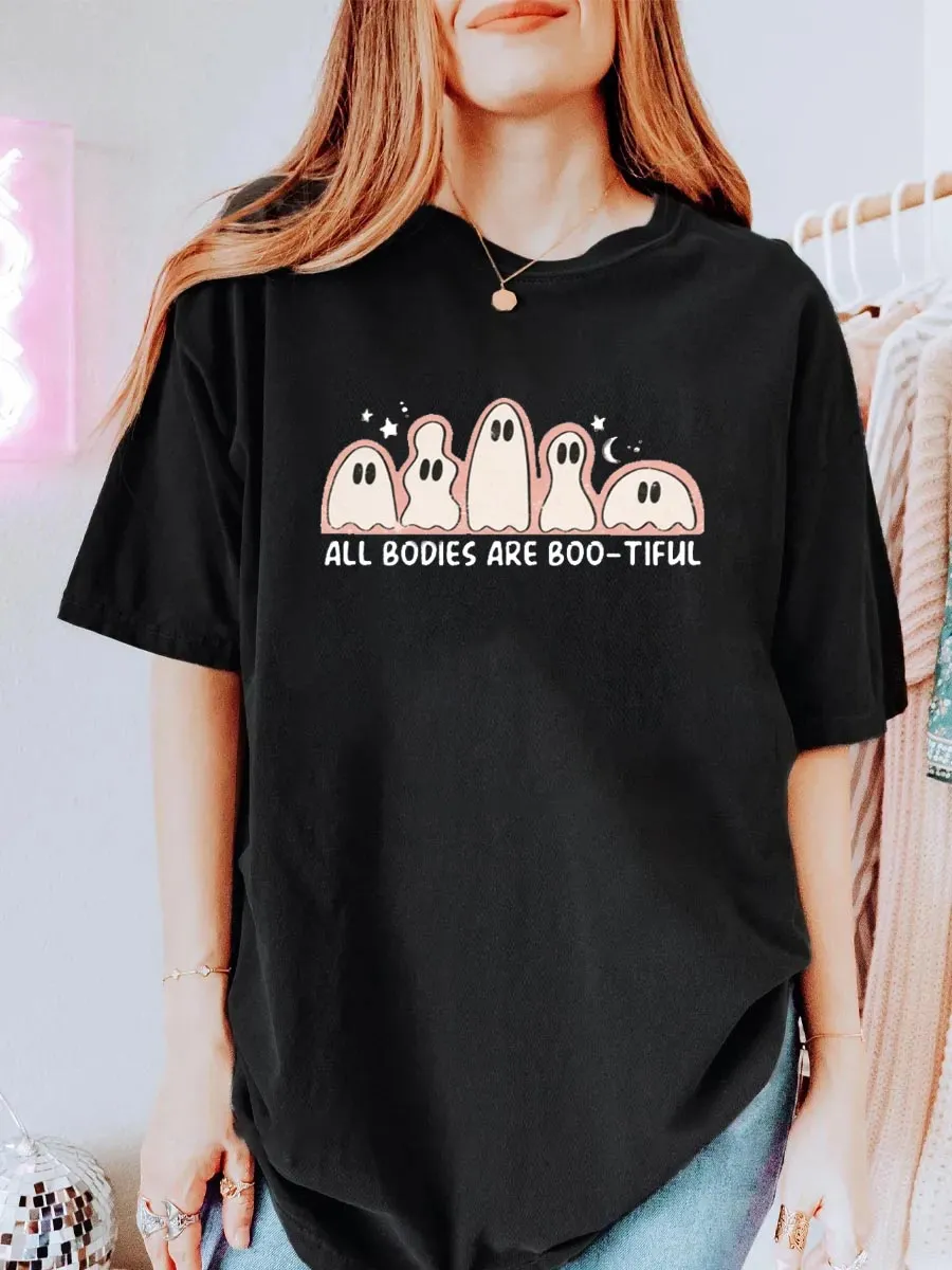 Vintage All Bodies Are Bootiful Oversize Graphic Tee