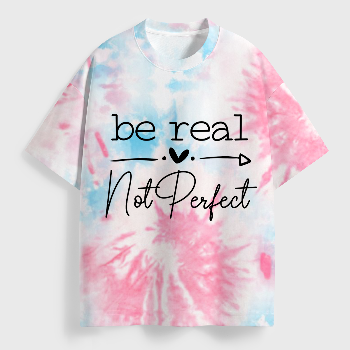 Vintage Be Real Not Perfect All Over Print T-Shirt