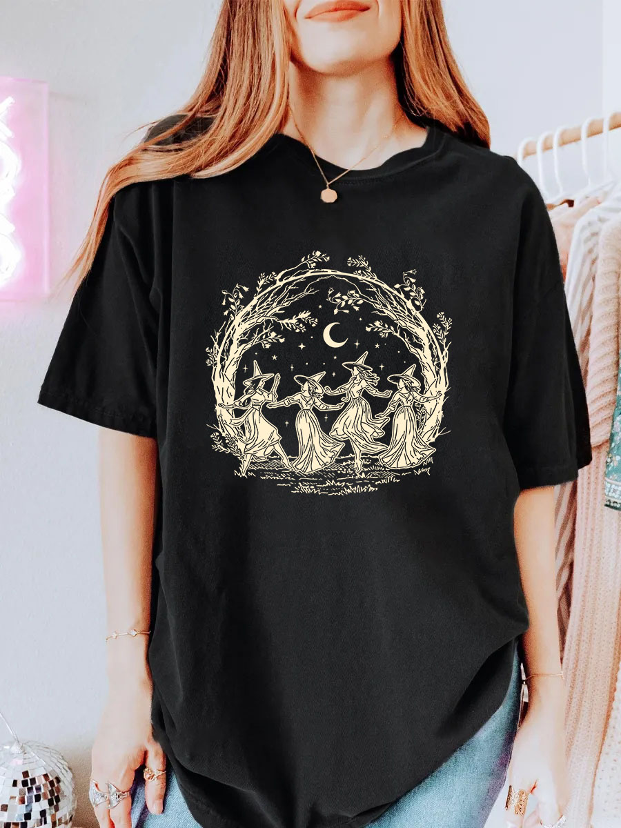 Vintage Witch Trials Oversize Graphic Tee