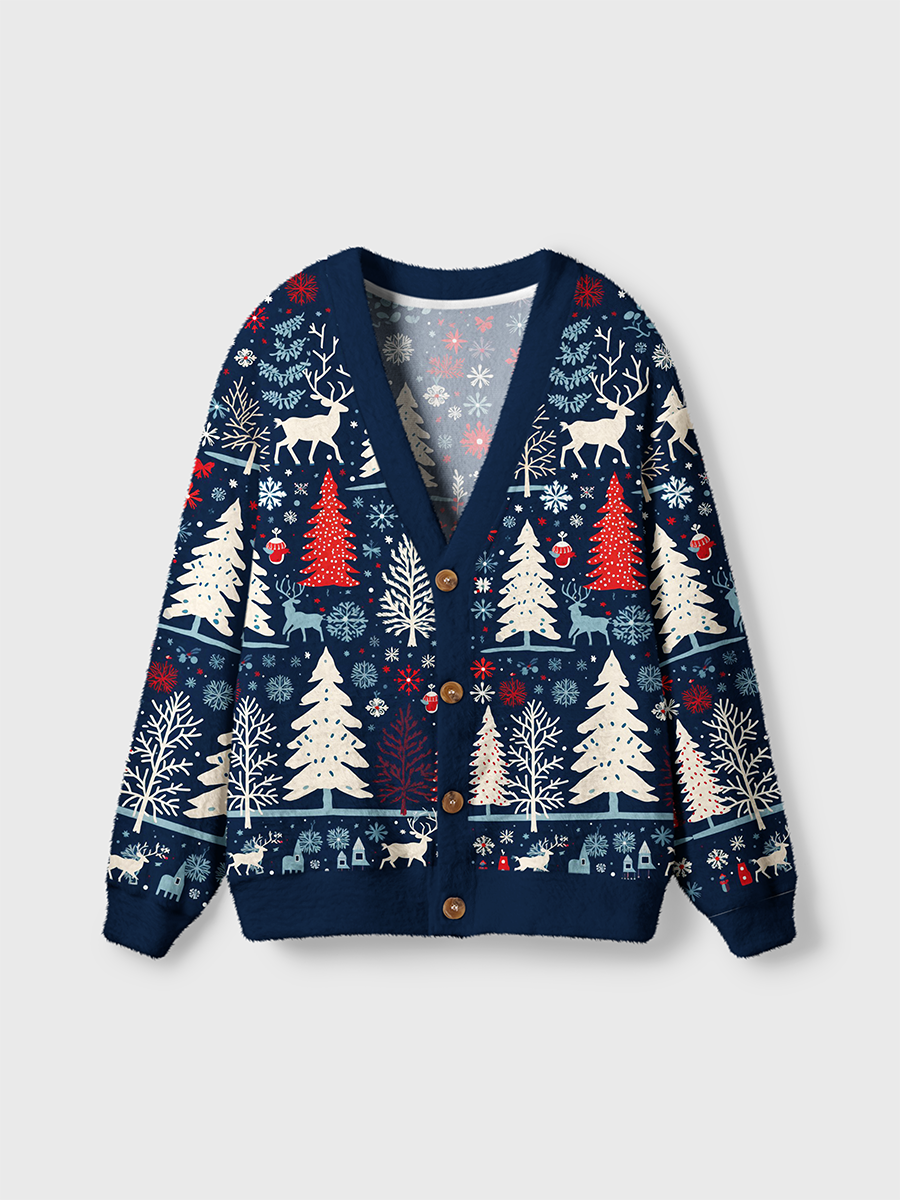 Vintage Nordic Christmas Cardigan Sweaters