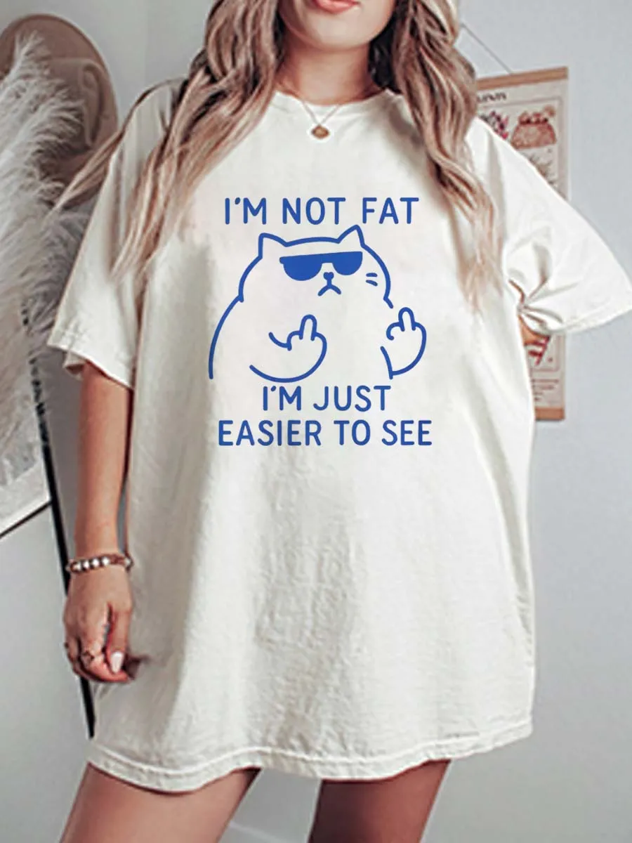 Vintage Chonk Cat Oversize Graphic Tee