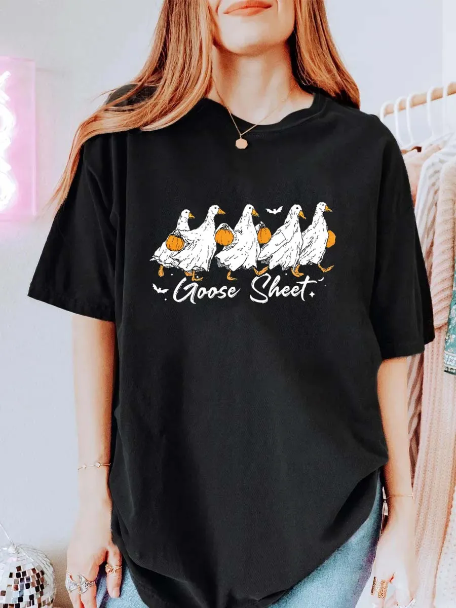 Vintage Goose Sheet Oversize Graphic Tee
