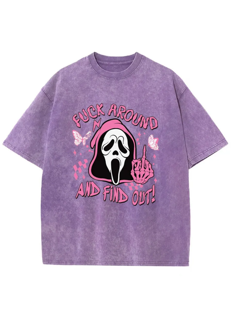 Vintage Fuck Around And Find Out Oversize Washed T-Shirt