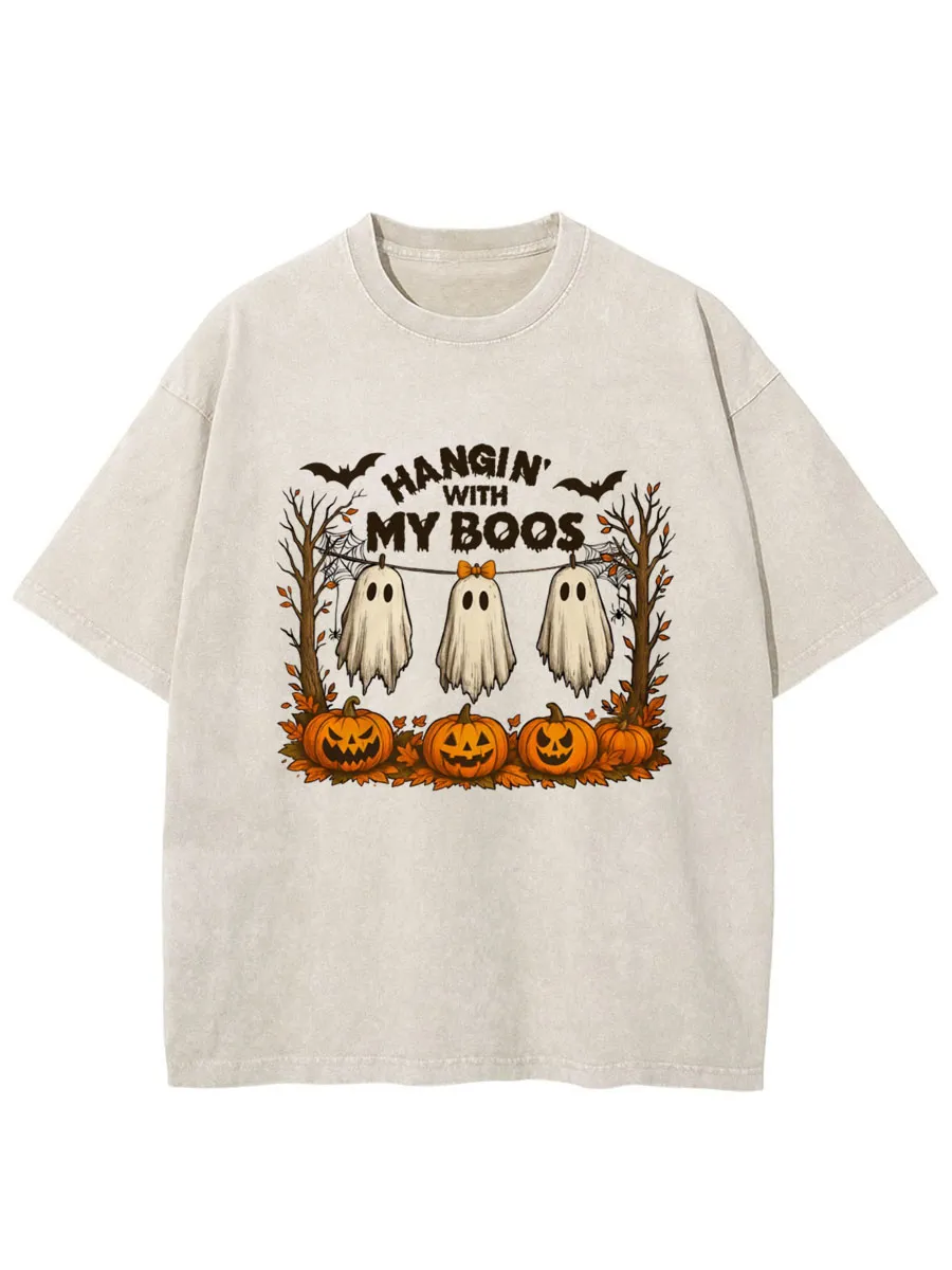Vintage angin’ With My Boos Oversize Washed T-Shirt