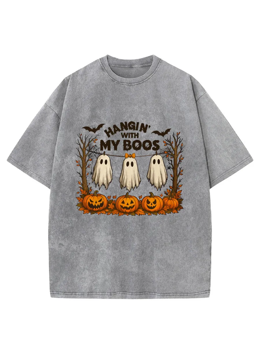 Vintage angin’ With My Boos Oversize Washed T-Shirt