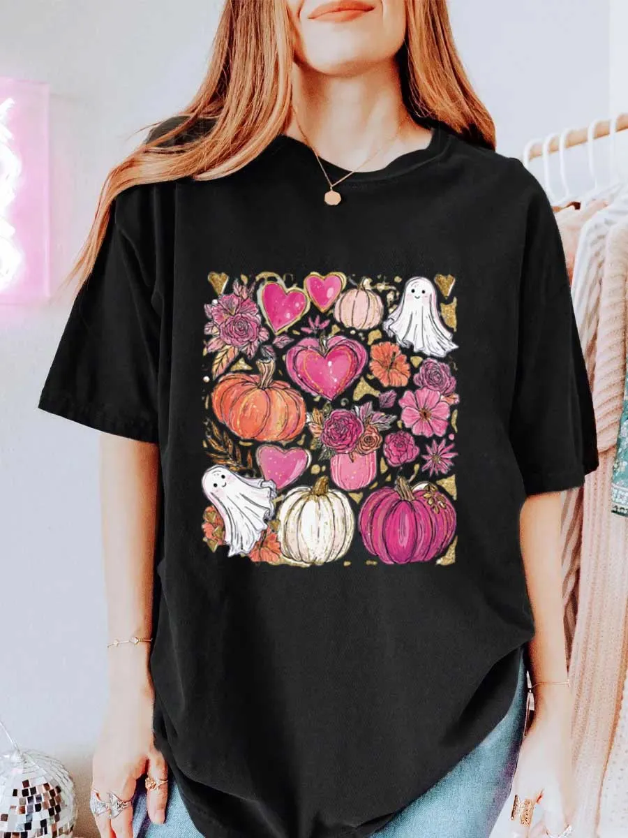 Vintage Love At First Fright Oversize Graphic Tee