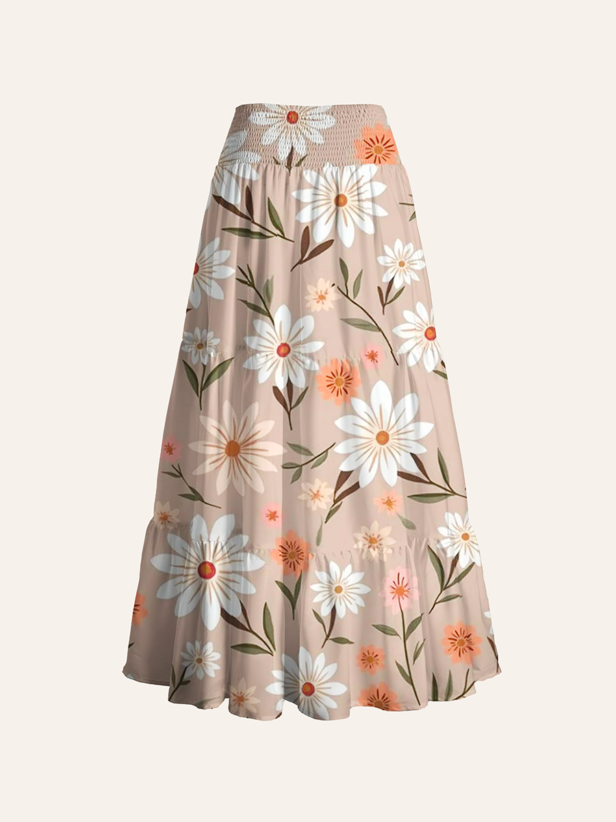 Soft Boho Daisy Convertible Maxi Skirts