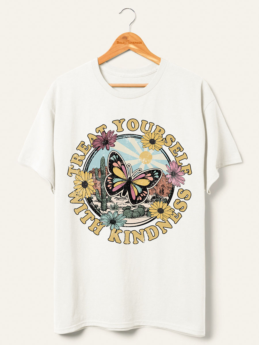Vintage Treat Yourself With Kindness Tee