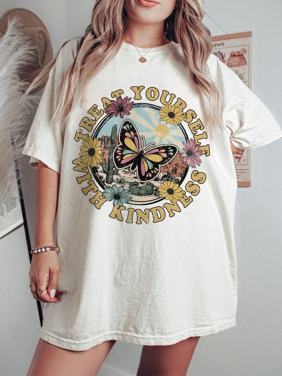 Vintage Treat Yourself With Kindness Tee