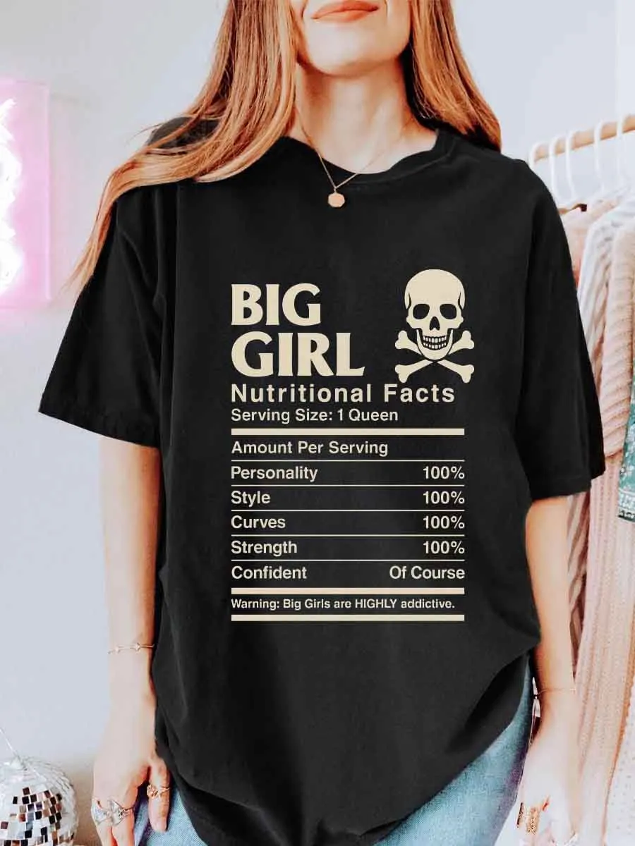 Vintage Big Girl Oversize Graphic Tee