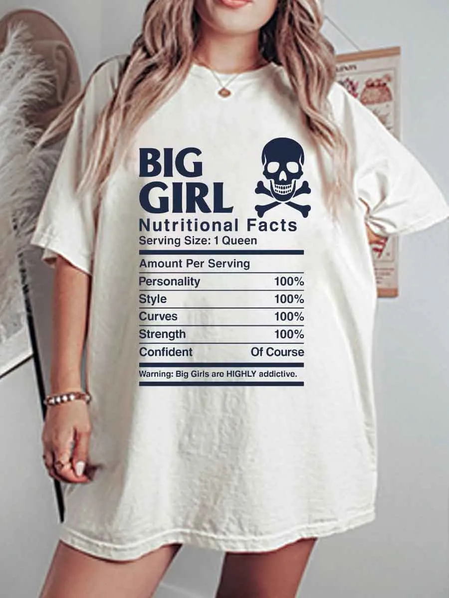 Vintage Big Girl Oversize Graphic Tee