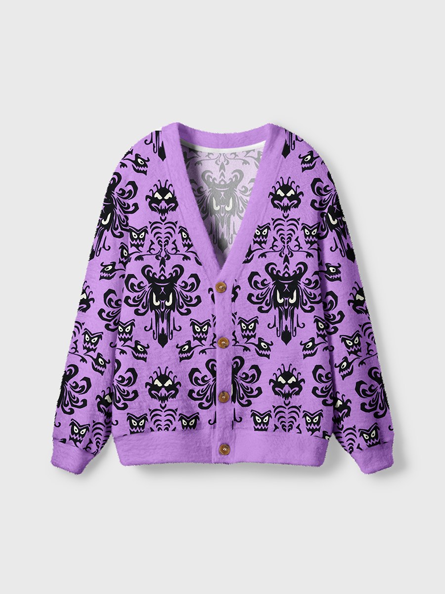 Vintage Classic Haunted Mansion Demon Cardigan Sweaters