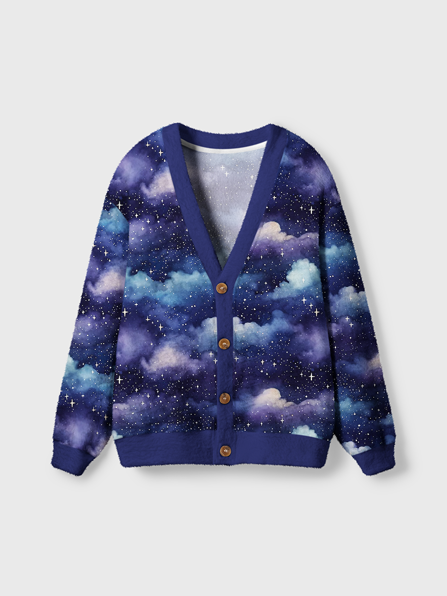 Vintage Dreamy And Vast Starry Sky Cardigan Sweaters