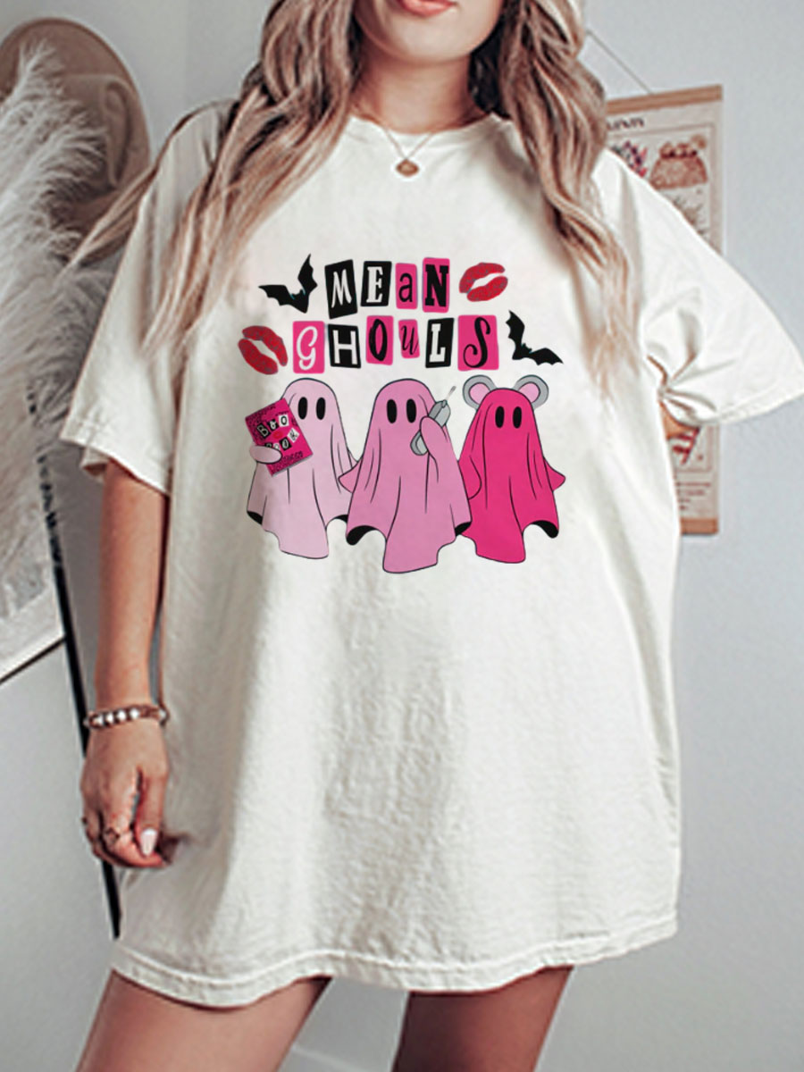 Vintage Mean Ghouls Oversize Graphic Tee