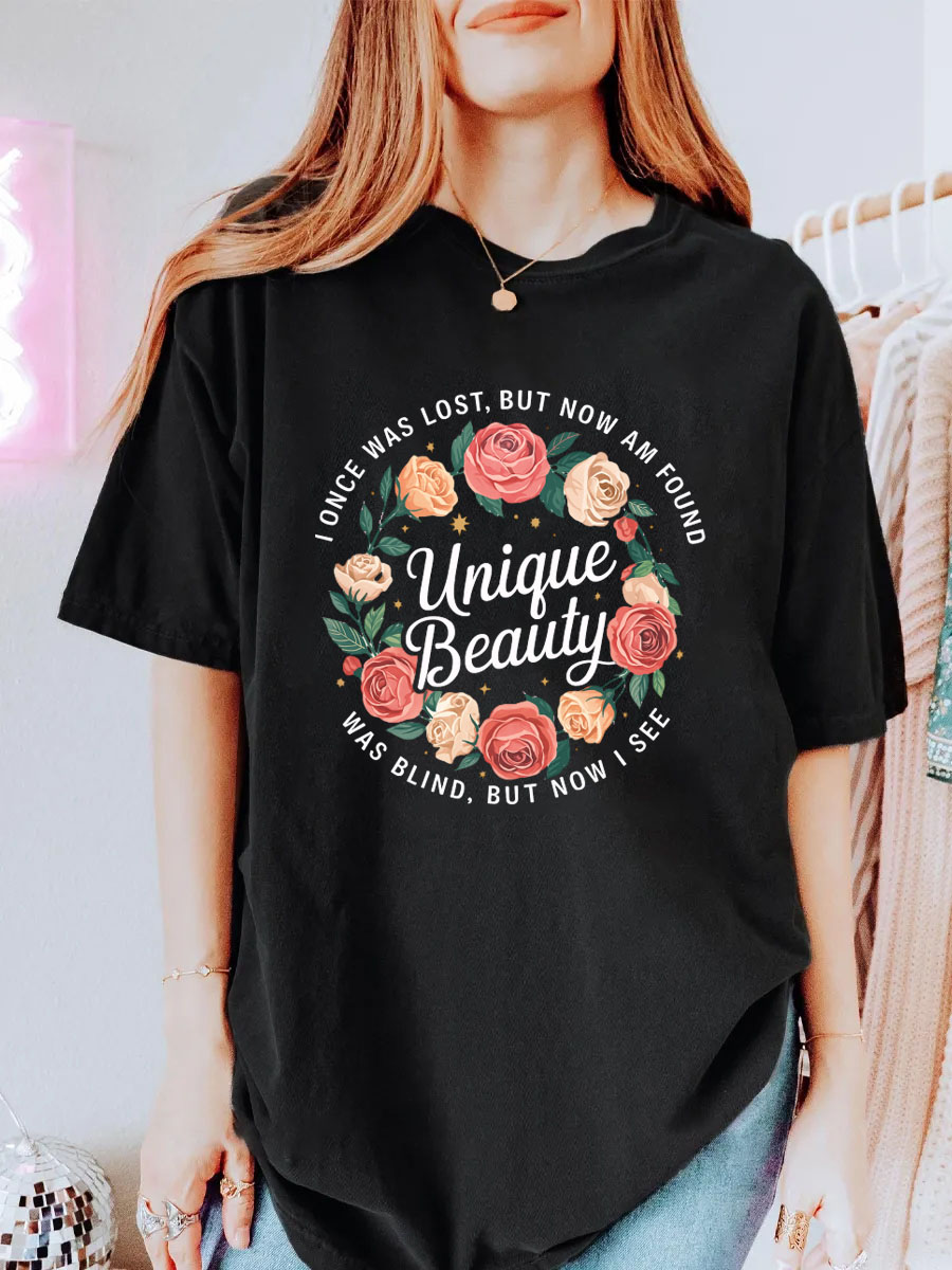 Vintage Inique Beauty Oversize Graphic Tee