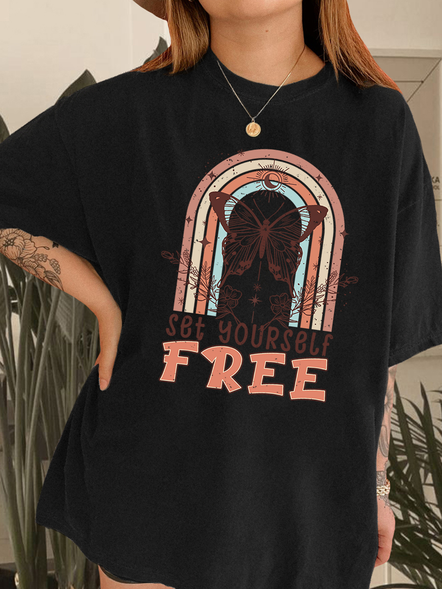 Vintage Set Youself Free Tee