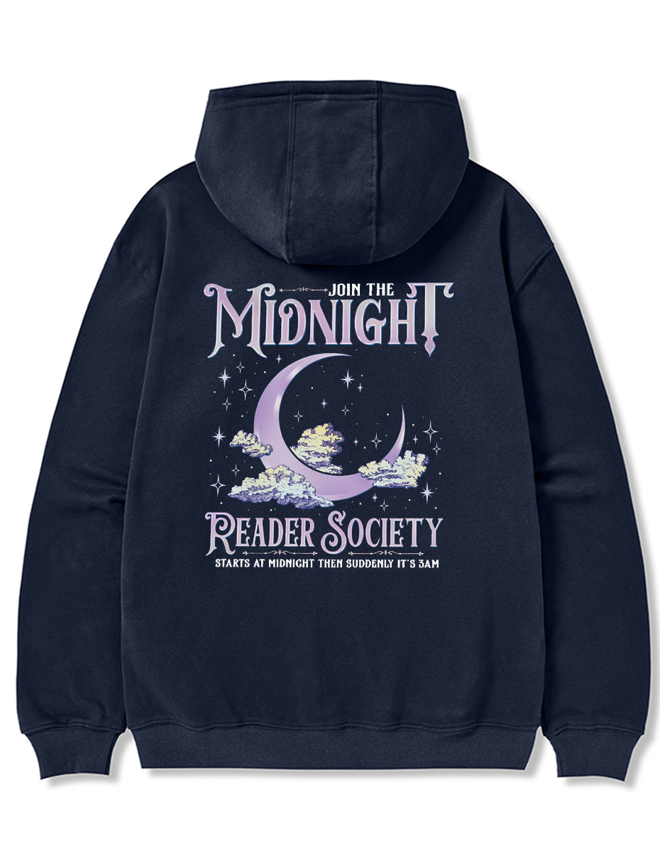 Vintage Night Owl Reader Zip Hoodie