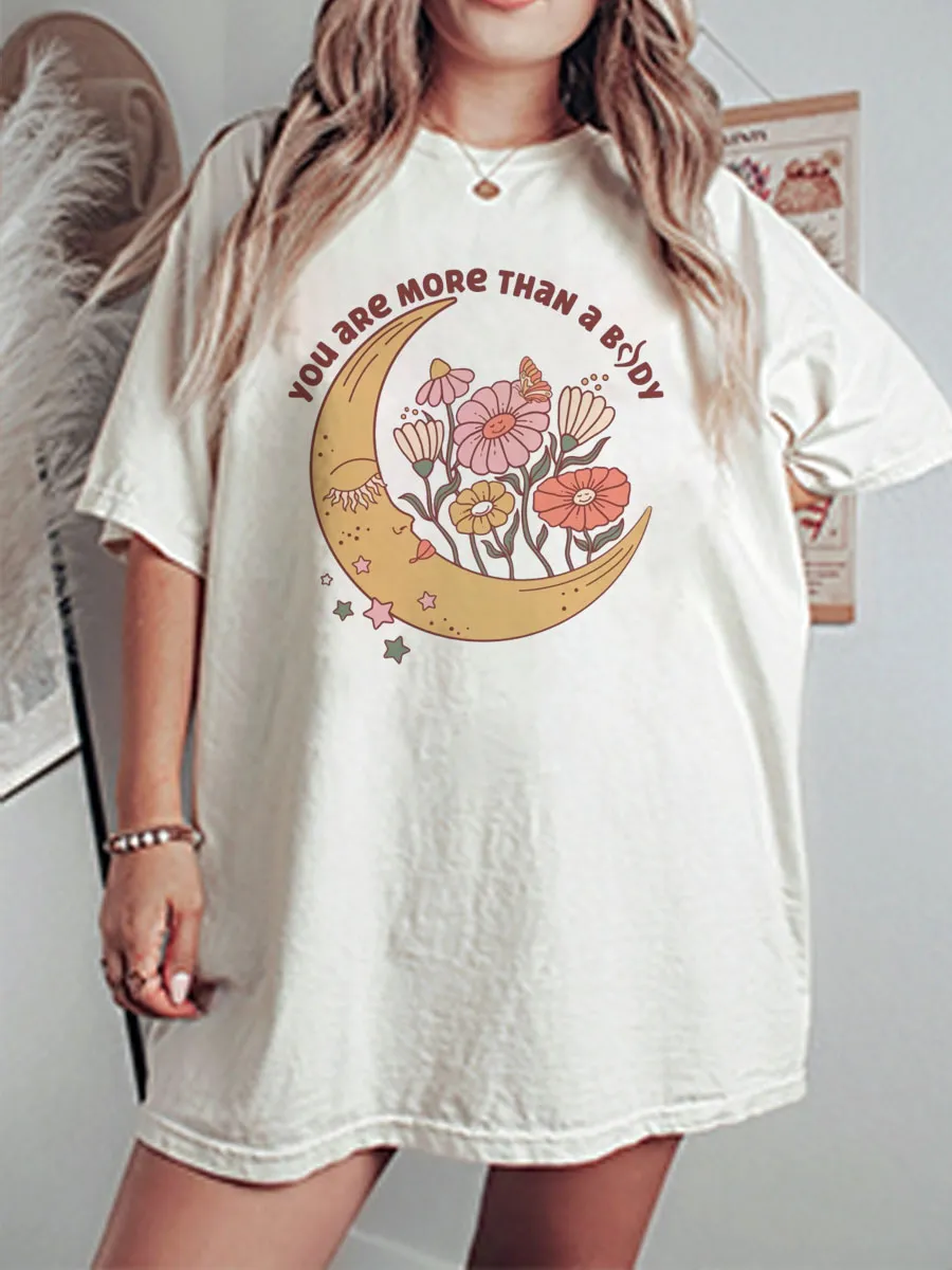 Vintage Eating Disorder Recovery Oversize Graphic Tee