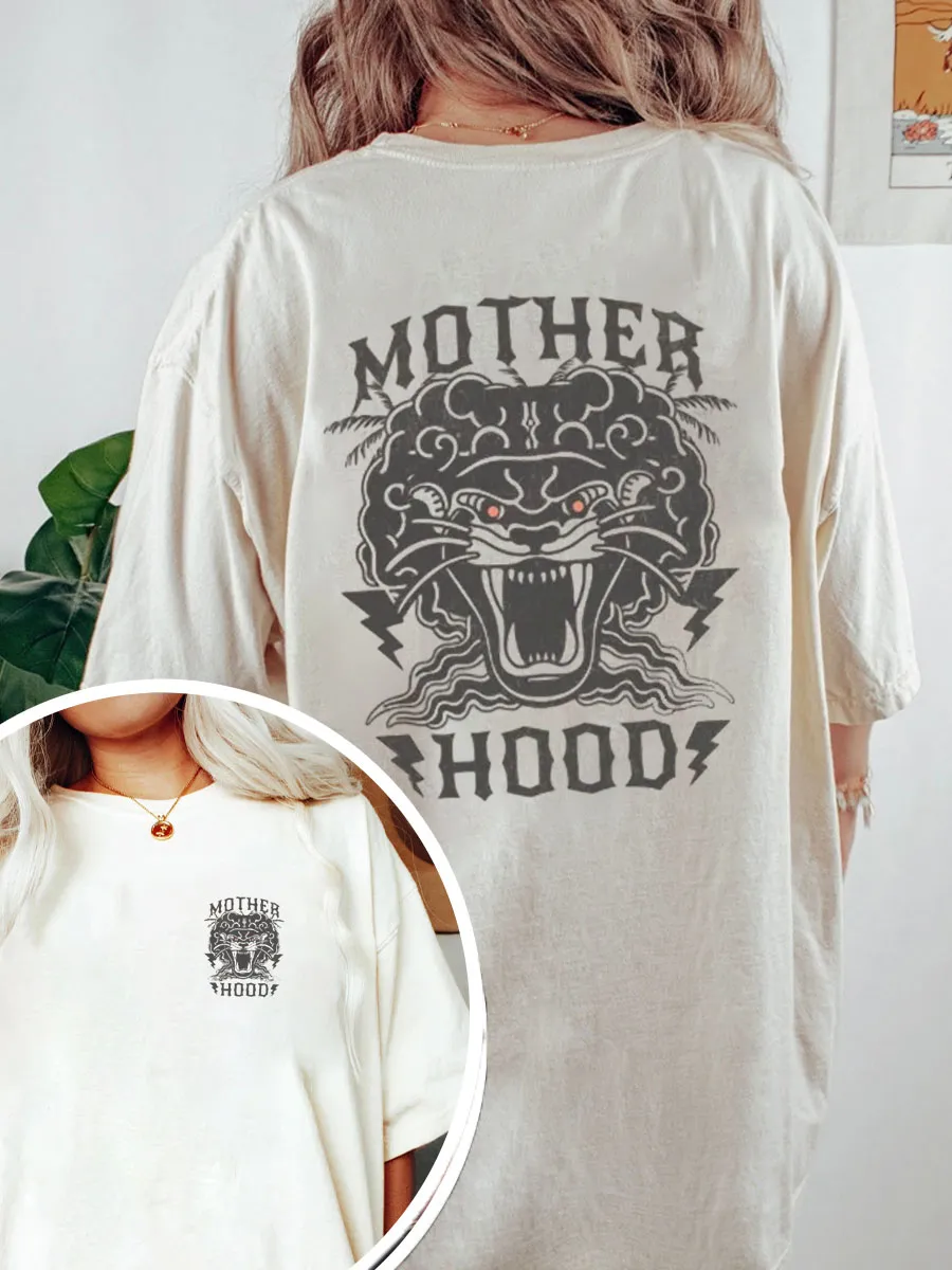 Vintage Trendy Motherhood Oversize Graphic Tee