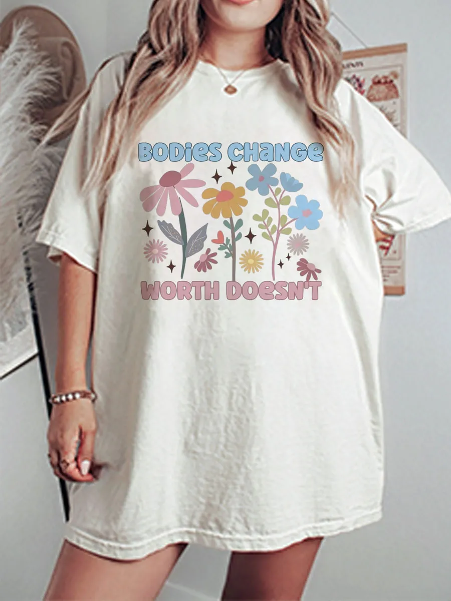 Vintage Ed Awareness Oversize Graphic Tee