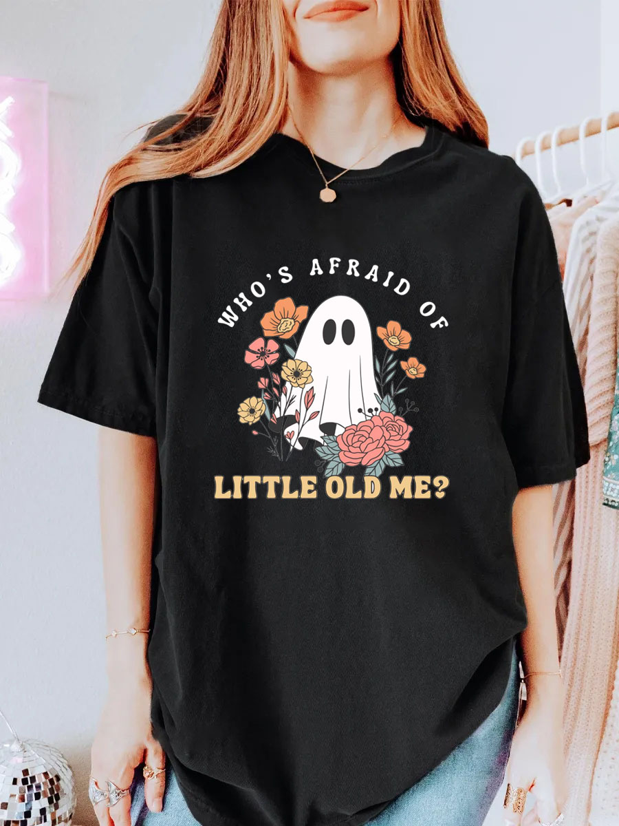 Vintage Whos Afraid Of Little Old Me Oversize Graphic Tee
