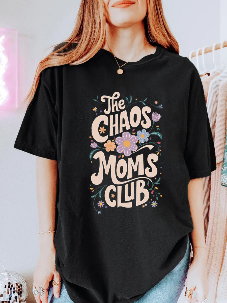 Vintage Mama Floral Oversize Graphic Tee
