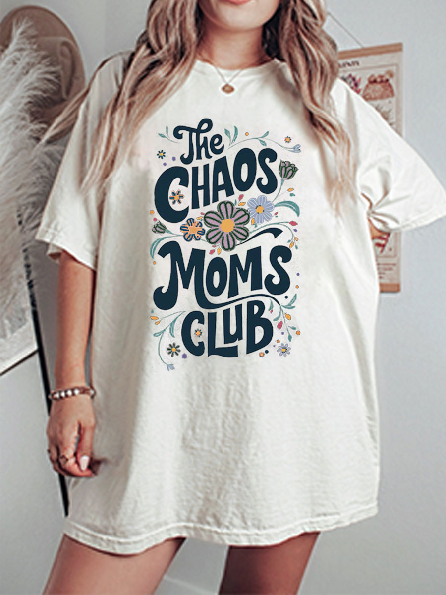 Vintage Mama Floral Oversize Graphic Tee