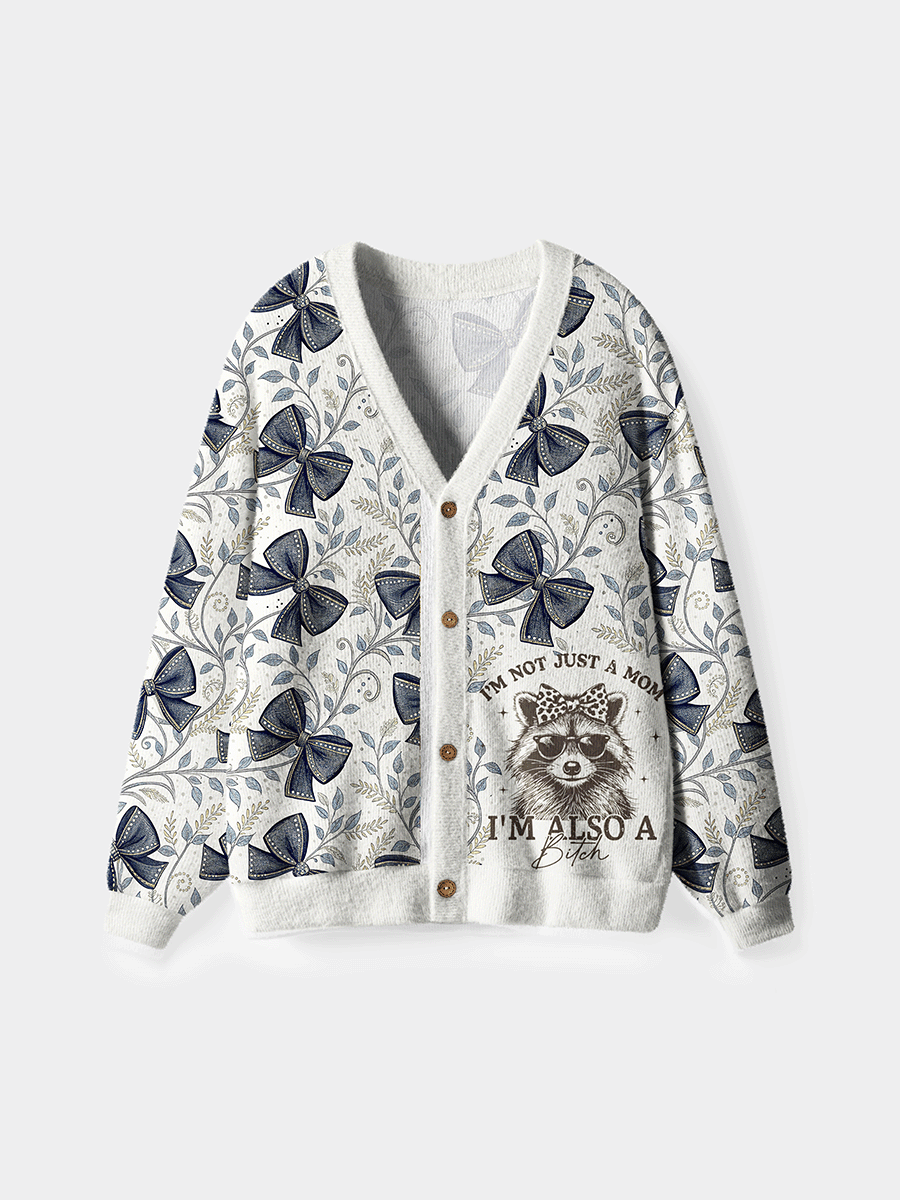 Vintage Im Not Just A Mom Cardigan Sweaters