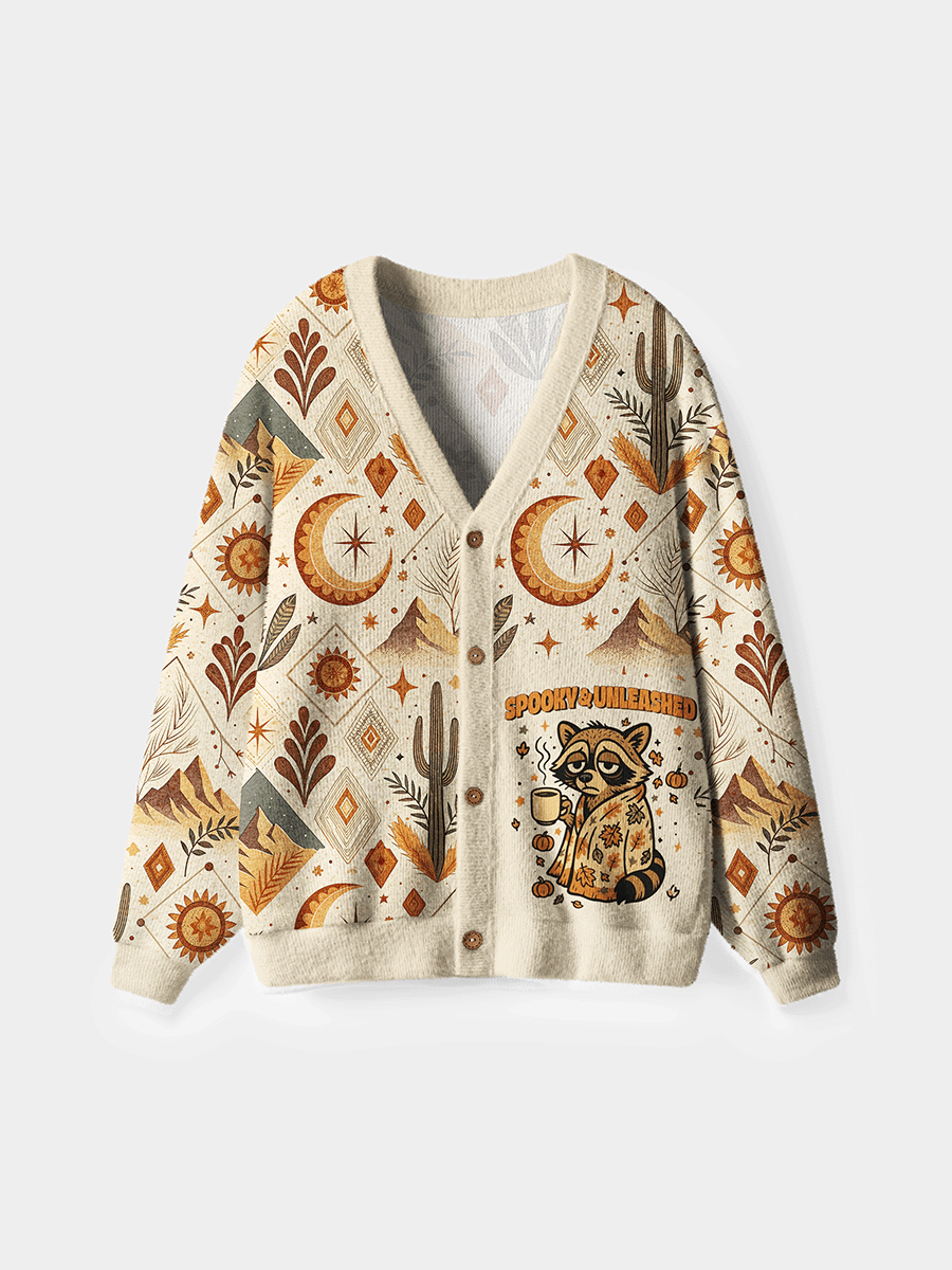 Vintage Spooky And Unleashed Cardigan Sweaters