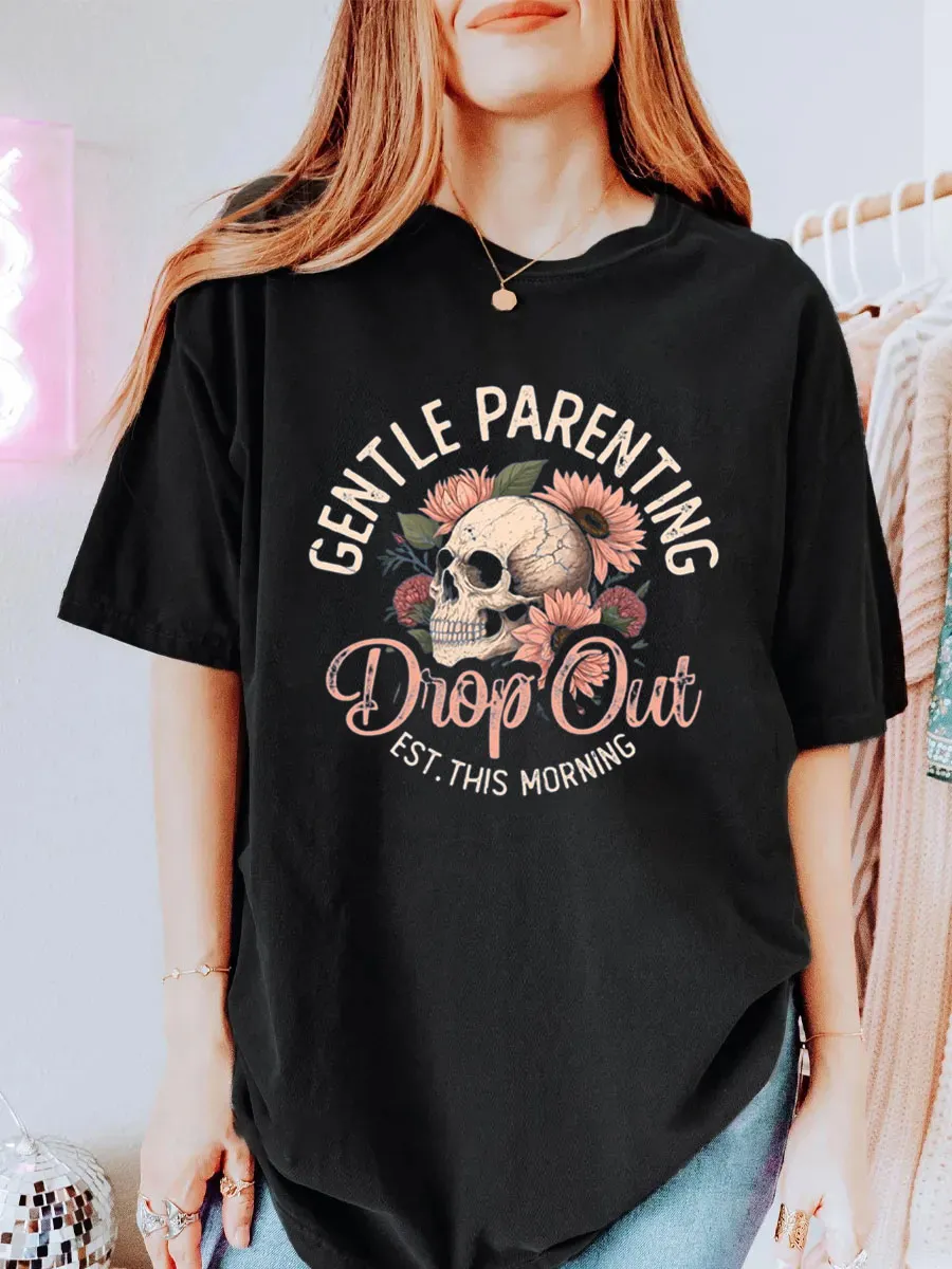 Vintage Gentle Parent Drop Out Oversize Graphic Tee