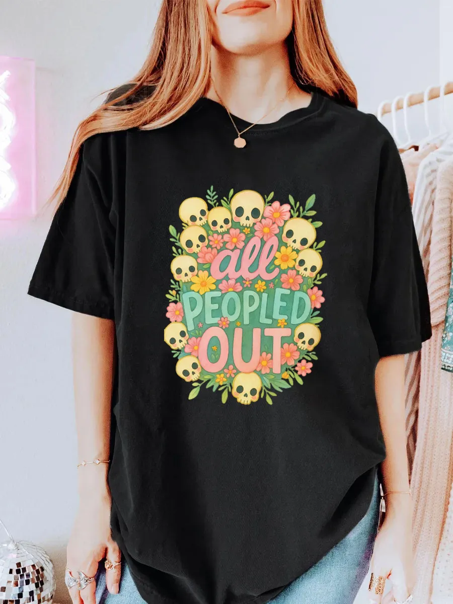 Vintage All People Out Oversize Graphic Tee