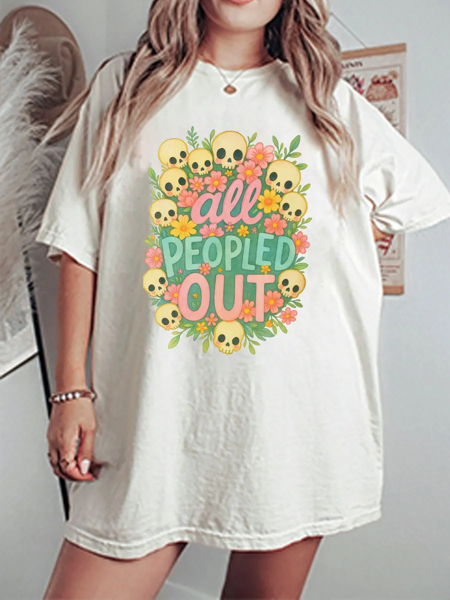 Vintage All People Out Oversize Graphic Tee