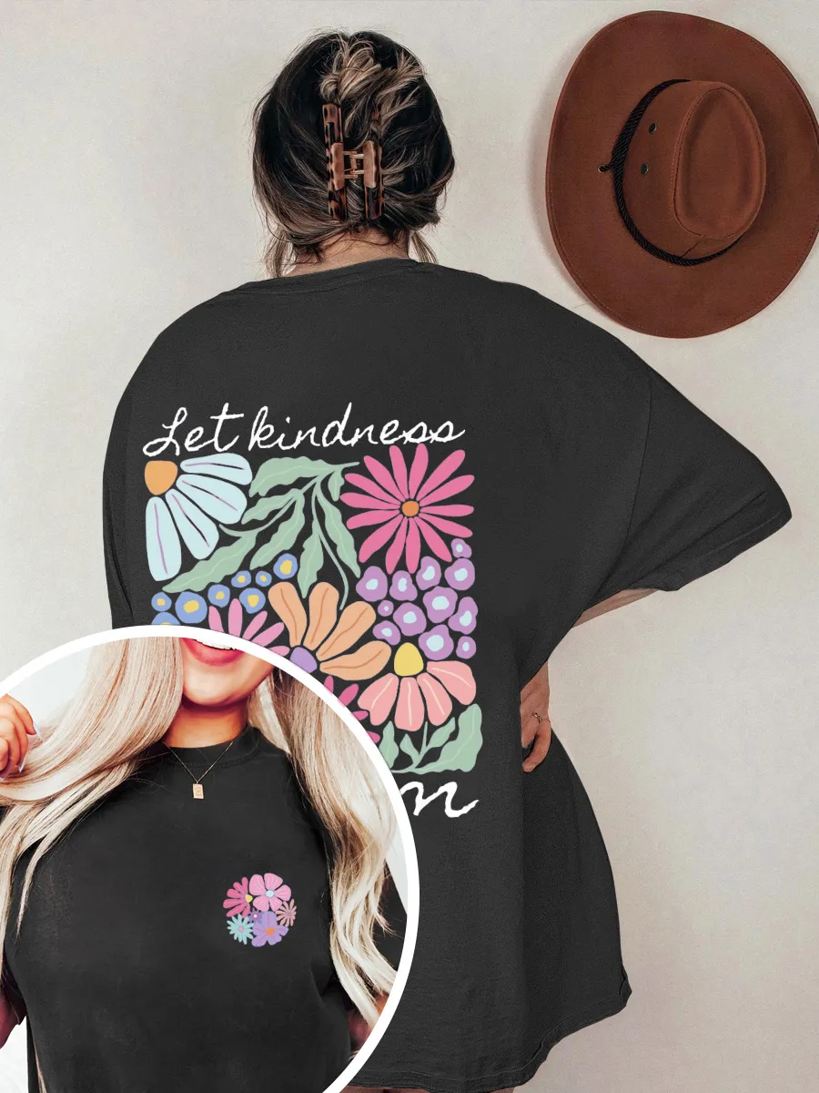 Vintage Wildflower Oversize Graphic Tee
