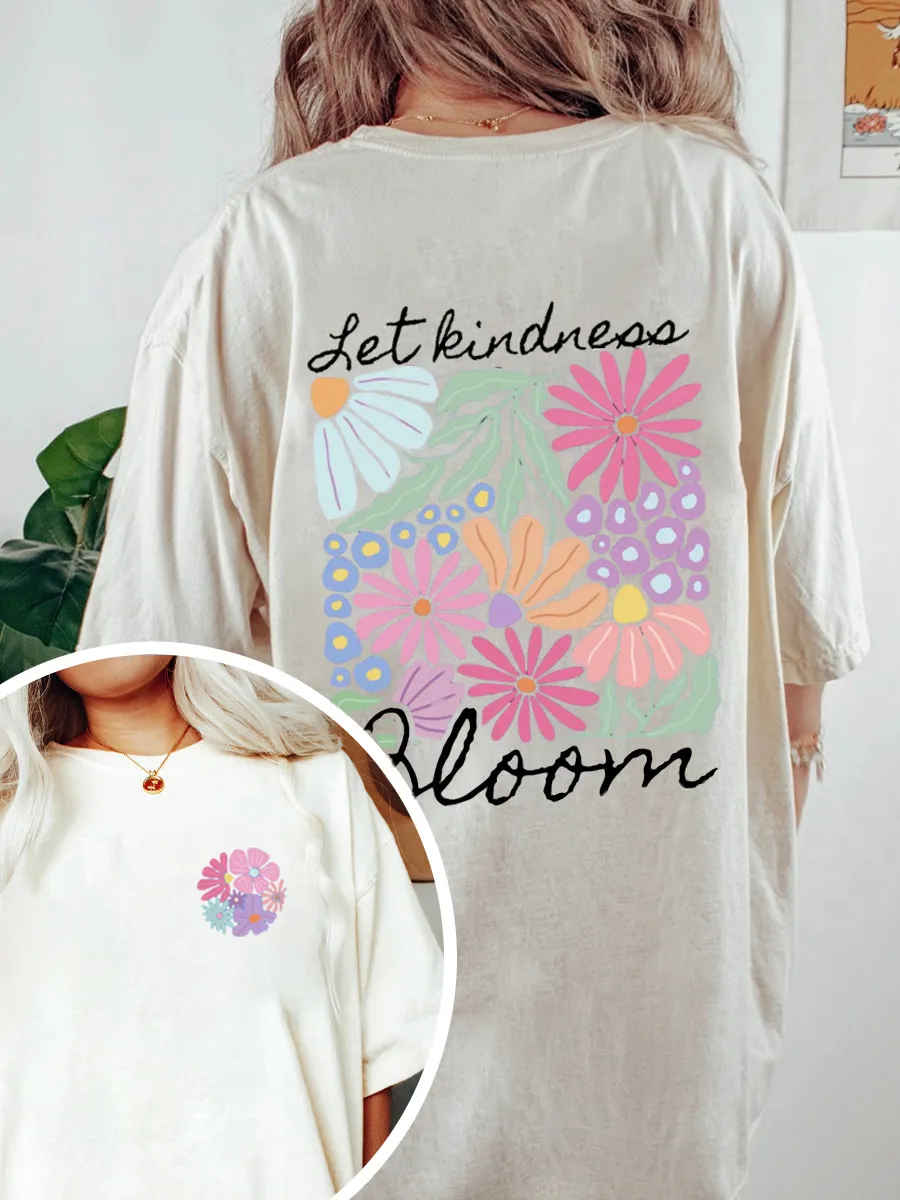 Vintage Wildflower Oversize Graphic Tee