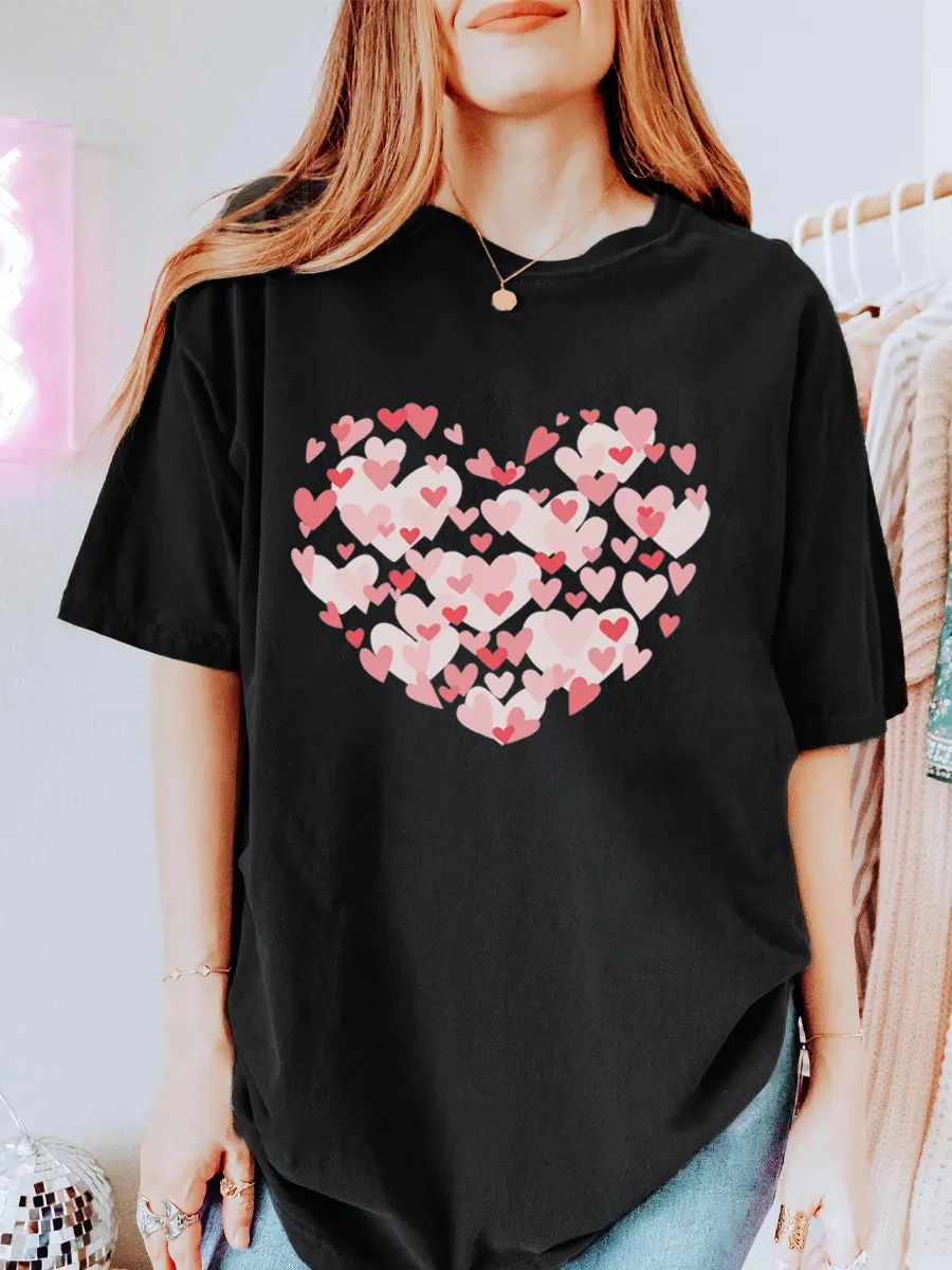 Vintage Heart Oversize Graphic Tee