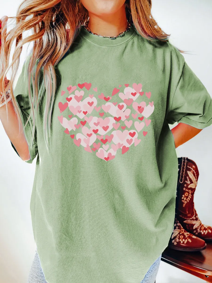 Vintage Heart Oversize Graphic Tee