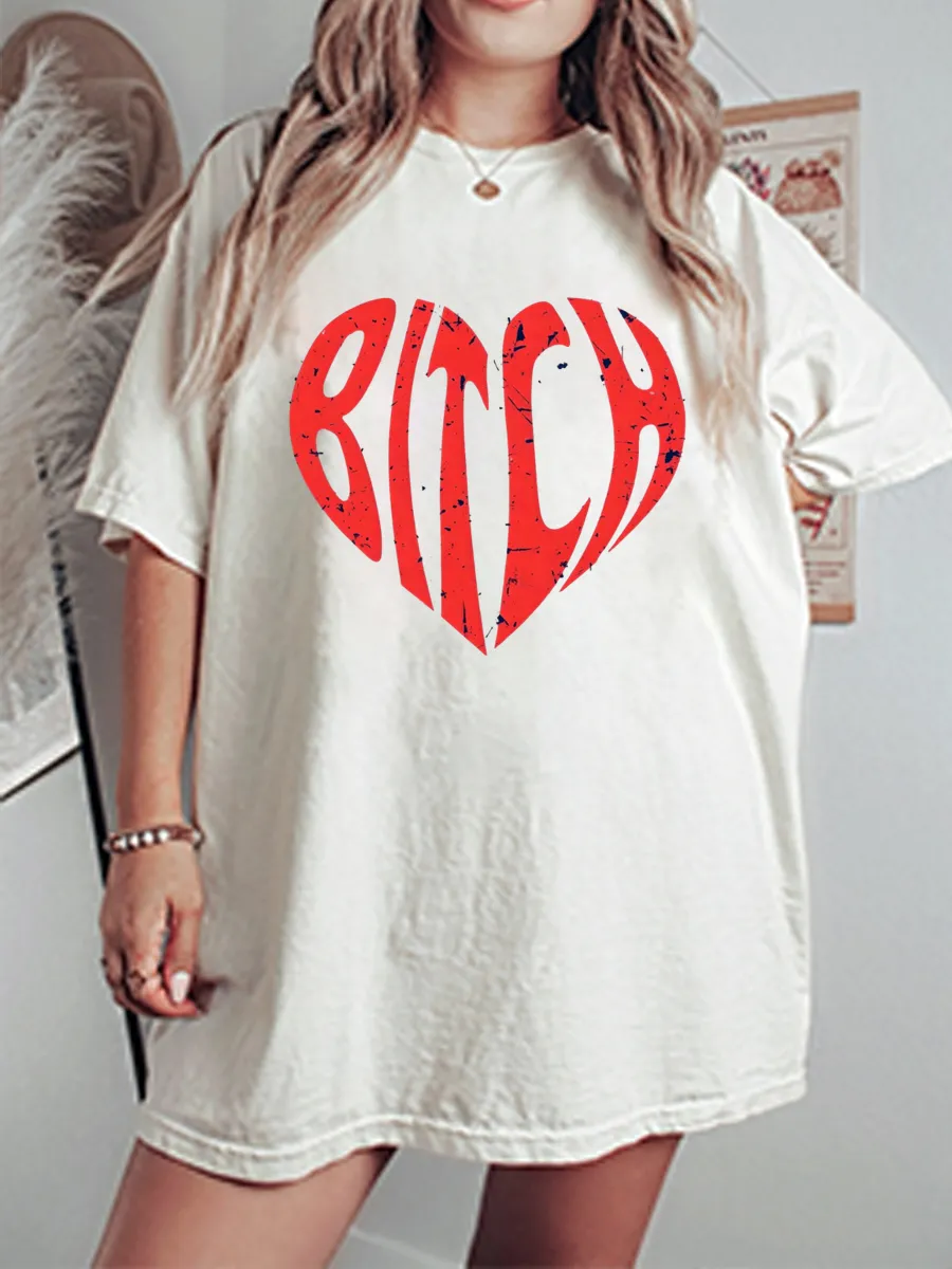 Vintage Feminist Bold Statement Oversize Graphic Tee