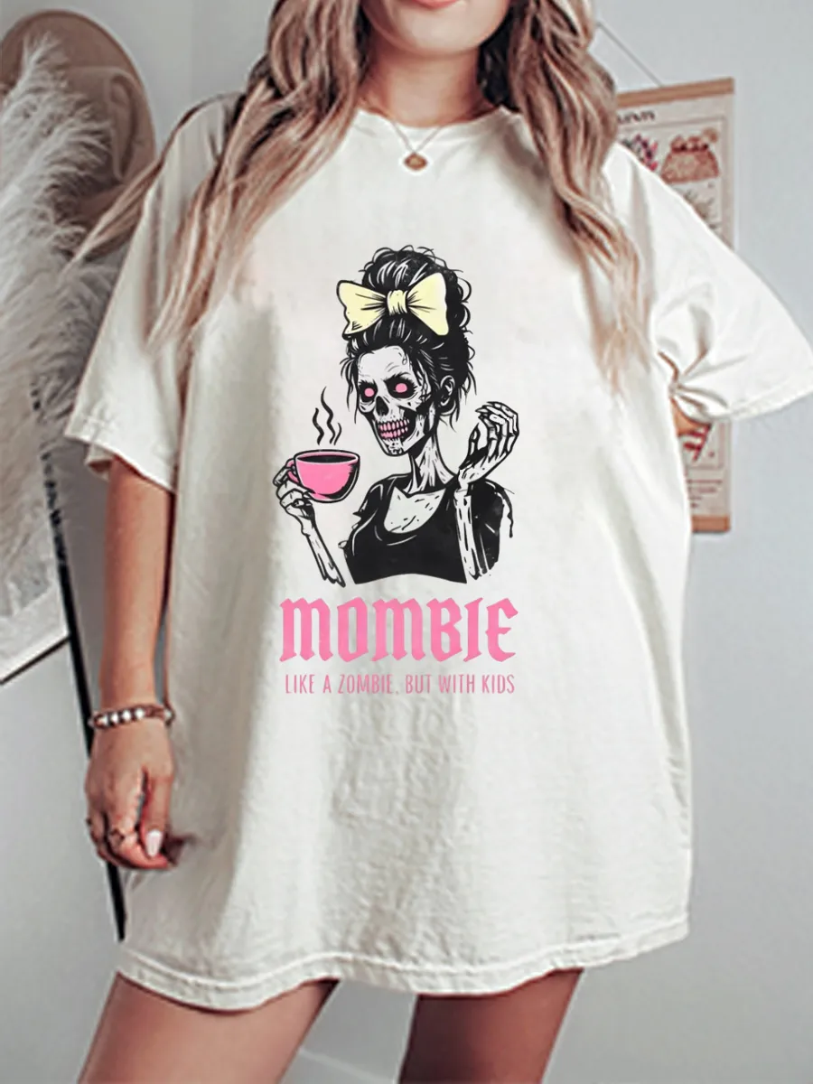 Vintage Funny Mom Life Oversize Graphic Tee