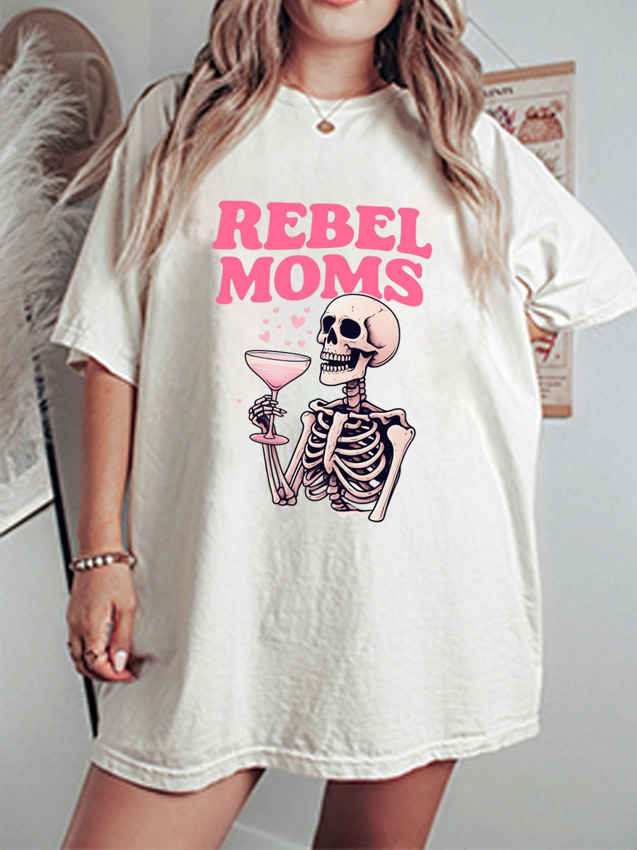 Vintage Rebel Moms Oversize Graphic Tee