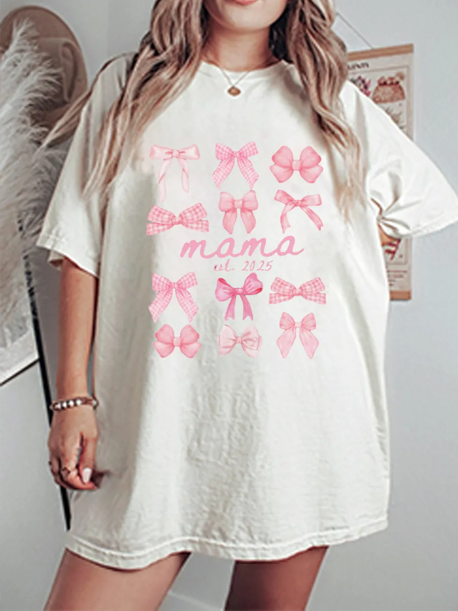 Vintage Girly Mama Oversize Graphic Tee