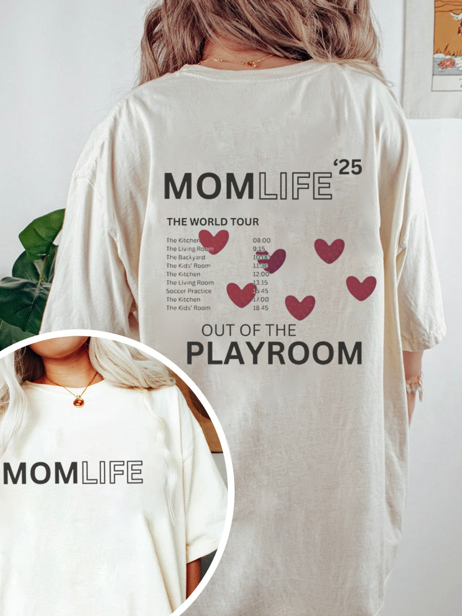 Vintage Mom For Concert Lover Oversize Graphic Tee
