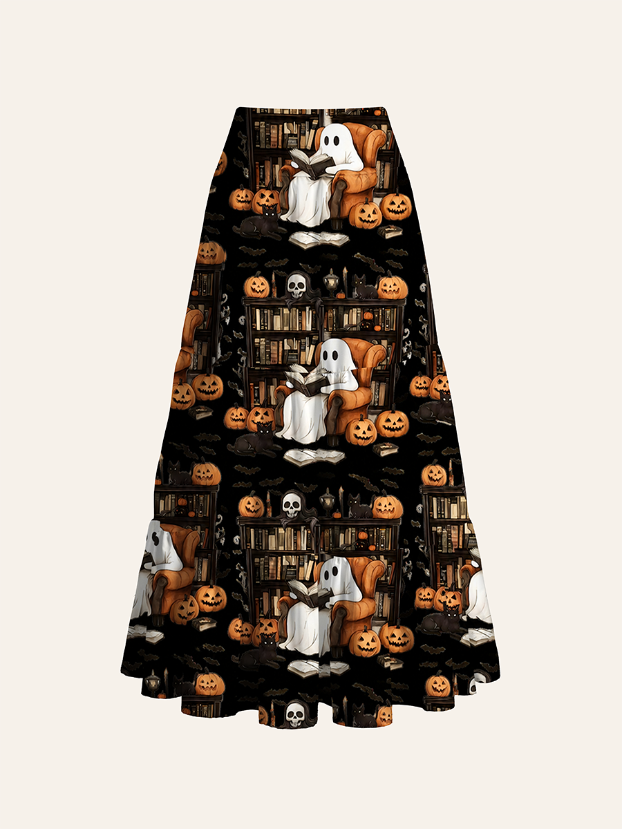 Ghost Reading Books Cabinet Convertible Maxi Skirts