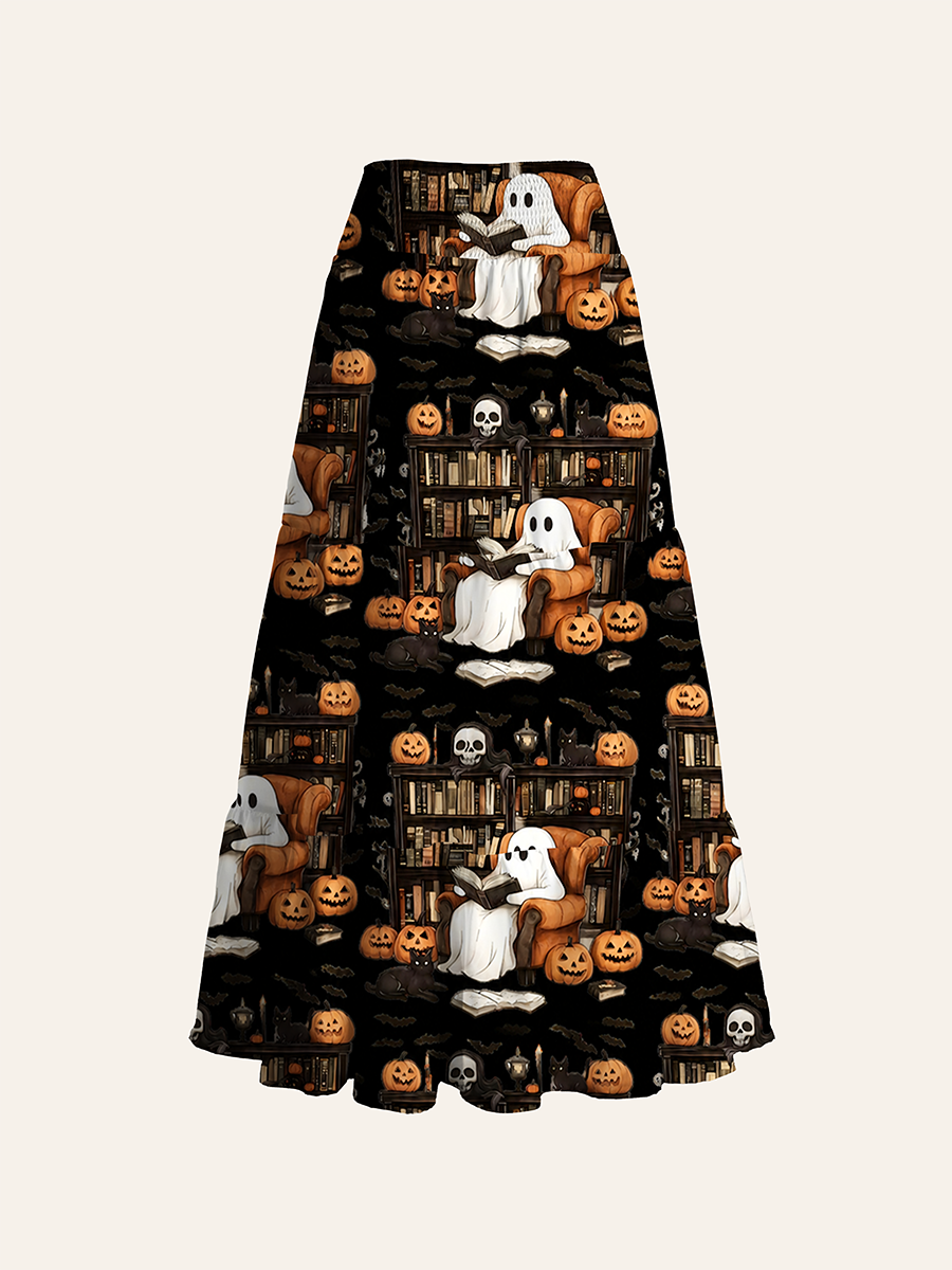Ghost Reading Books Cabinet Convertible Maxi Skirts